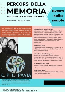 eventi scuole - memoriamafie2022-Cpl Pavia